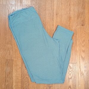 🌀 Lularoe Tall & Curvy Teal Polka-Dot Perfection Leggings 🌀